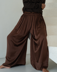 CLIVE - BURGUNDY SILK Voluminous Pant