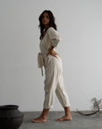 AD - Organic Pinstripe Jumpsuit
