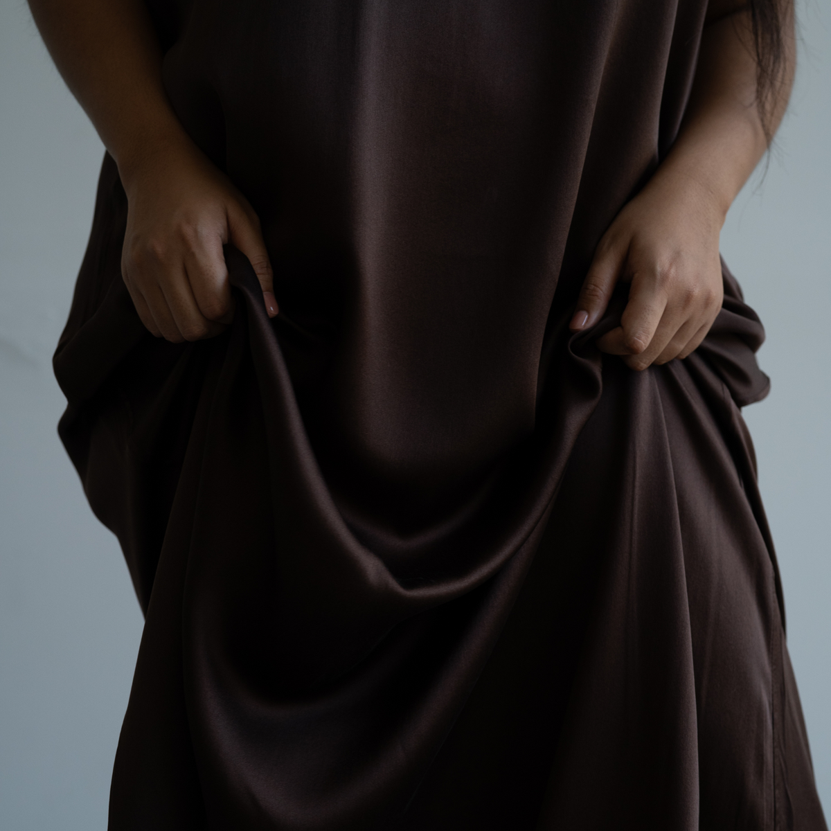 ZULU - Burgundy Mulberry Silk Gown