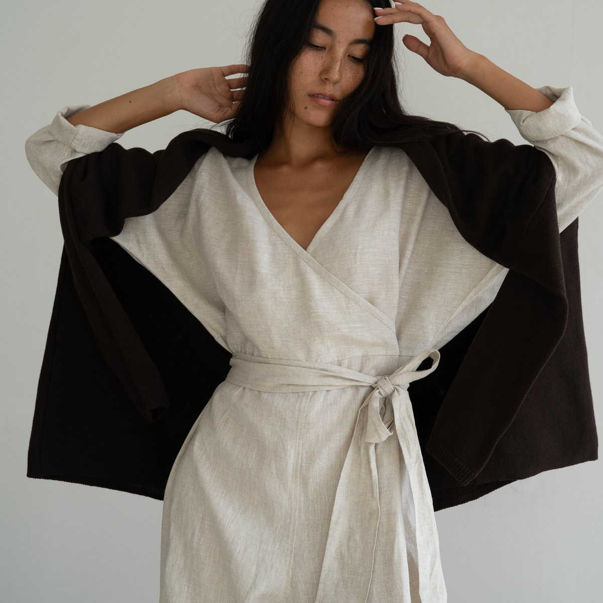 AD - NATURAL Linen Jumpsuit