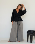 MARK - BLACK Knit Wrap Cardigan