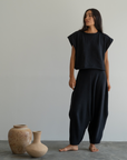 NORA - Black Knit Vest