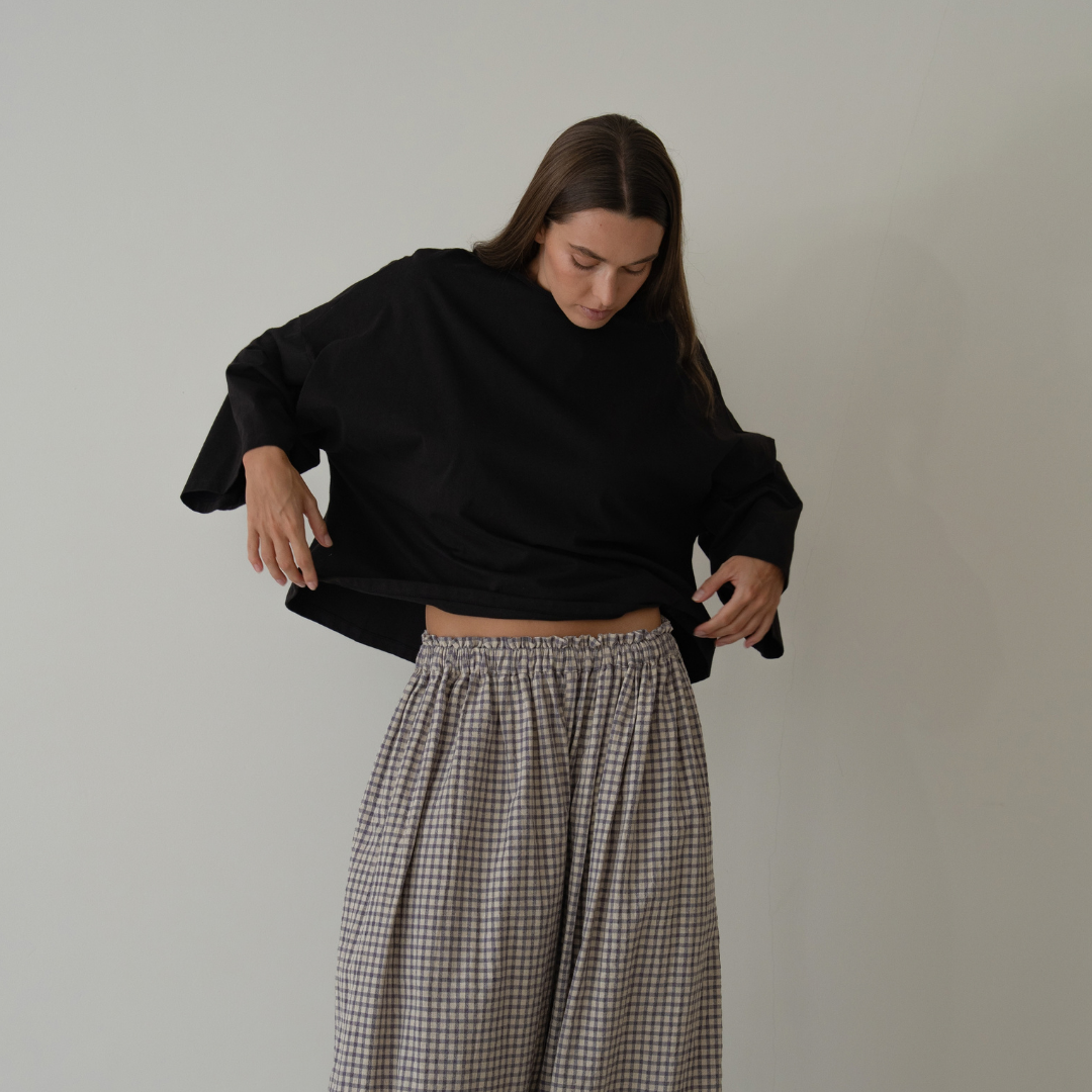 THE TEE - BLACK Jersey Oversized Shirt