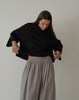 THE TEE - BLACK Jersey Oversized Shirt