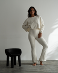EMMETT - CREAM Knit Flairs