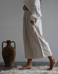 ATILLA - NATURAL Linen Cascade Pant