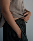 CLIVE - BLACK SILK Voluminous Pant