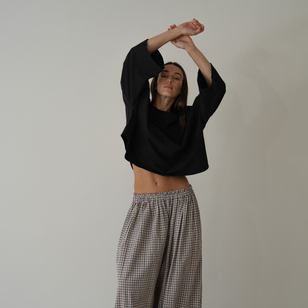 THE TEE - BLACK Jersey Oversized Shirt