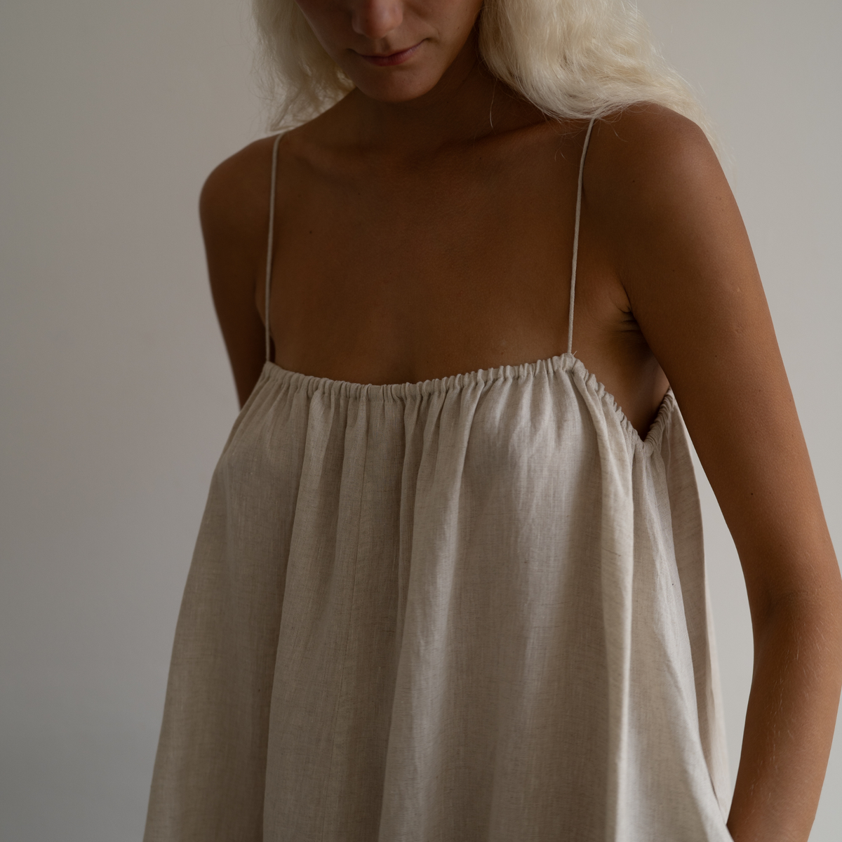 PIA - NATURAL Linen Dress