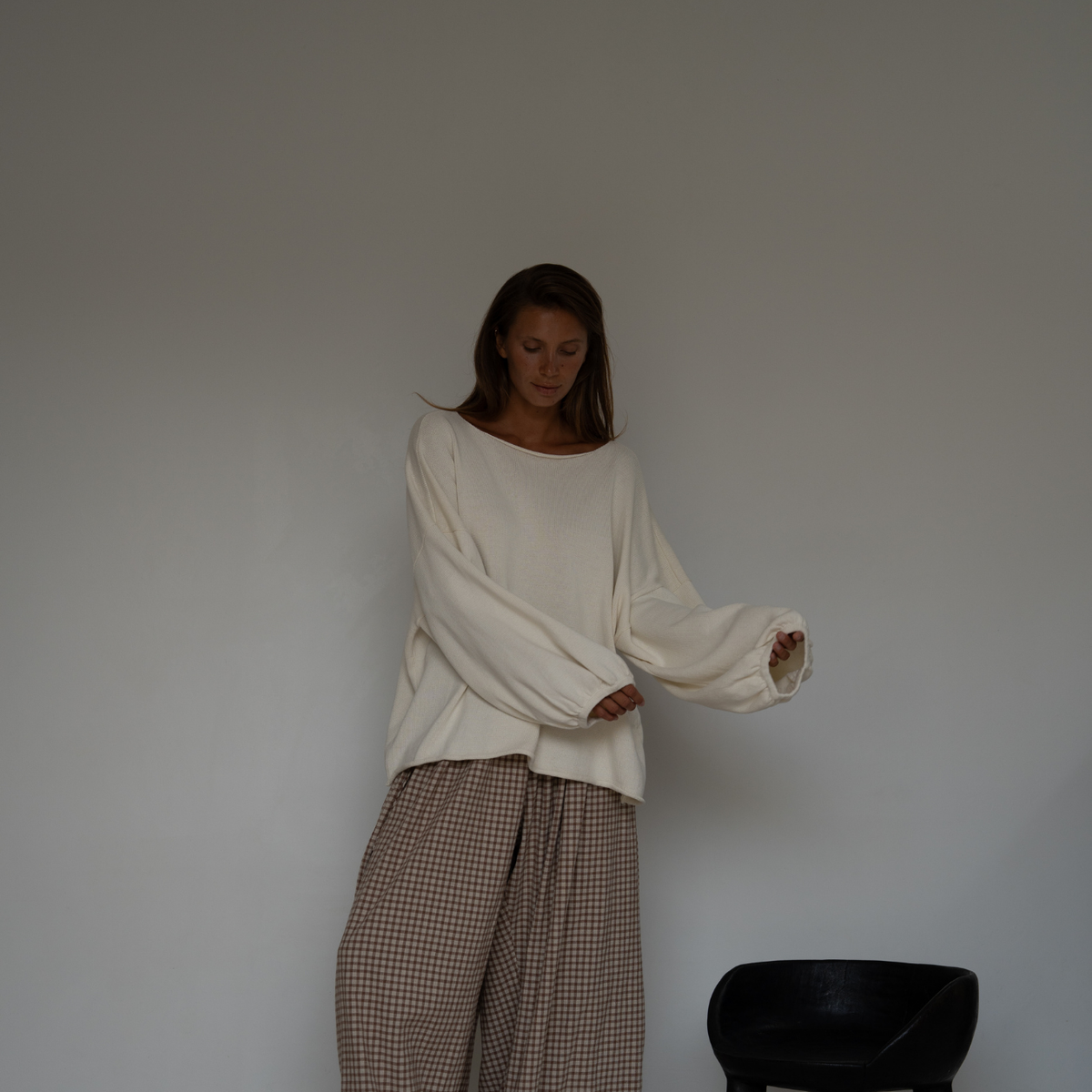 ADELINE - Cream Knit Sweater