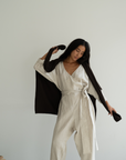 AD - NATURAL Linen Jumpsuit