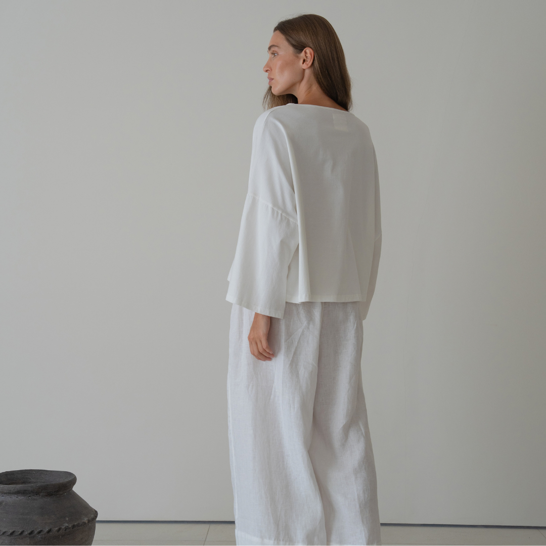 THE TEE - WHITE Jersey Oversized Shirt