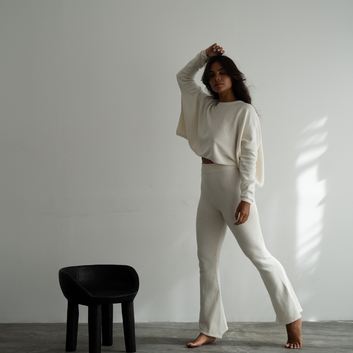 EMMETT - CREAM Knit Flairs