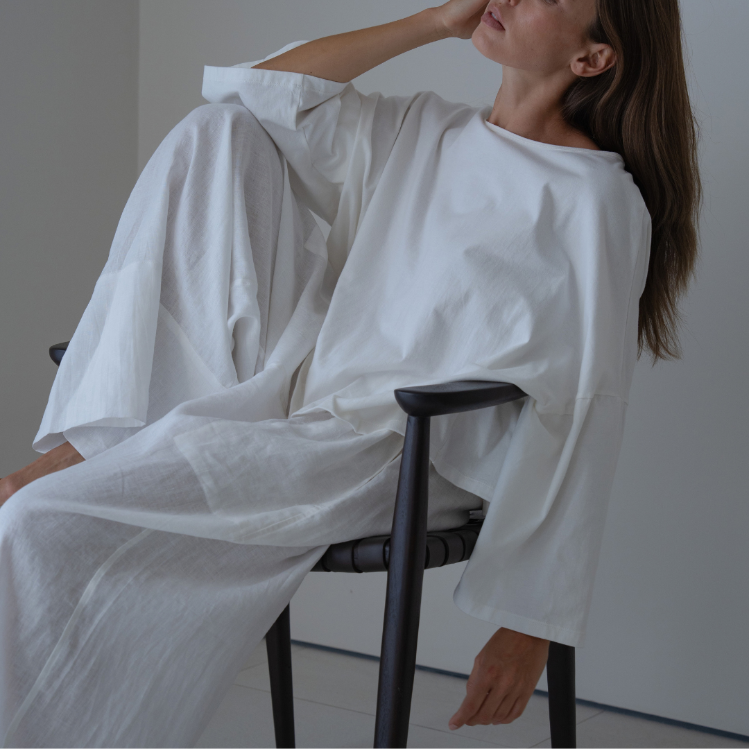 THE TEE - WHITE Jersey Oversized Shirt