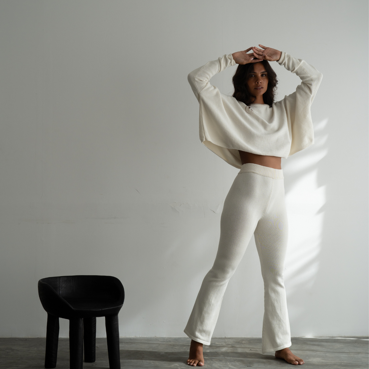 EMMETT - CREAM Knit Flairs