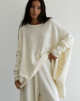 NIAMH - CREAM Oversized Knit Sweater