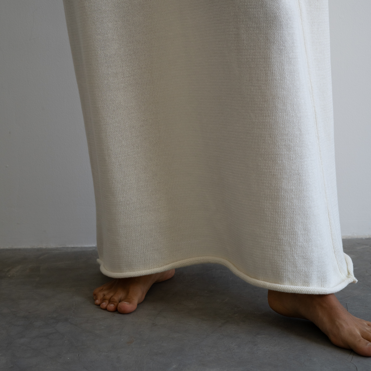 IONE - CREAM Knit Sack Dress