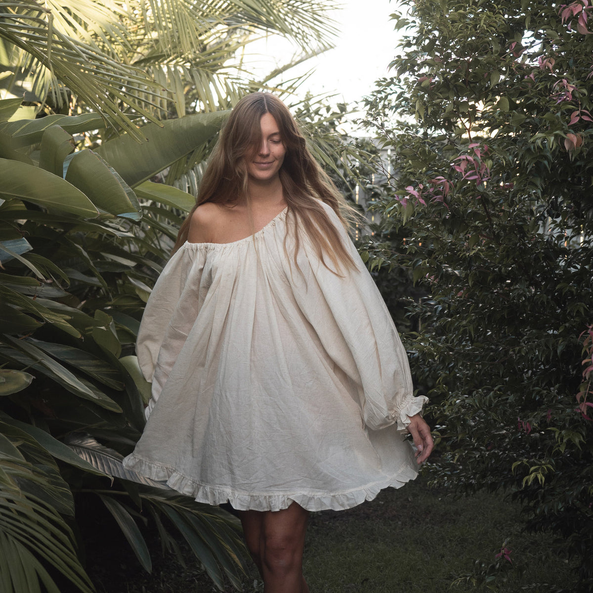 OPAL - BUTTERMILK Smock Dress