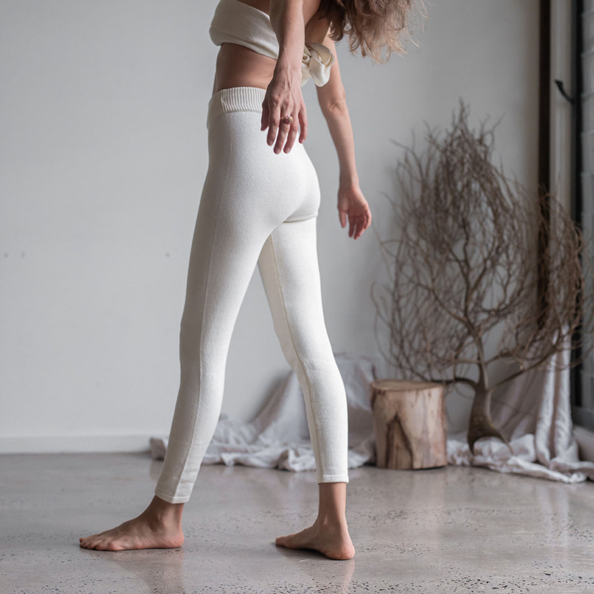 EAMON - CREAM Knit Pant