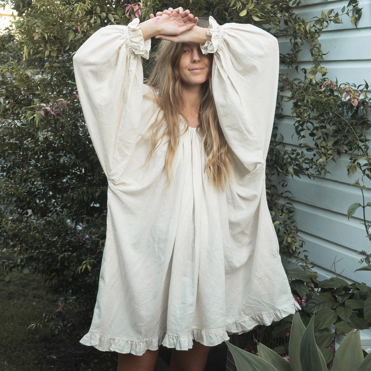 OPAL - BUTTERMILK Smock Dress
