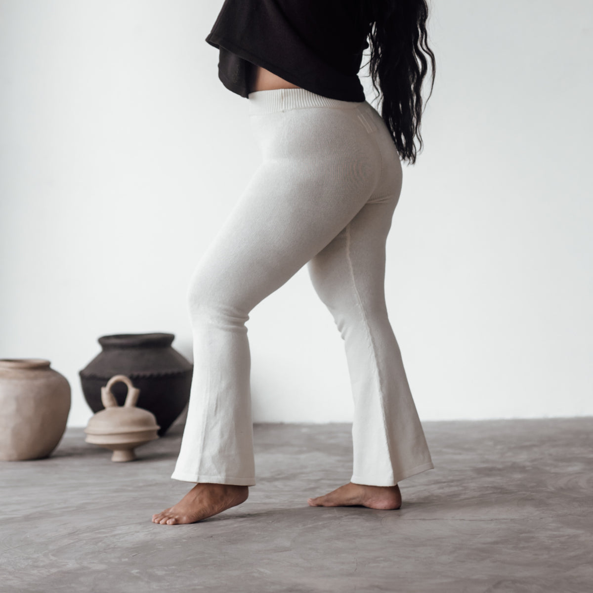EMMETT - CREAM Knit Flairs