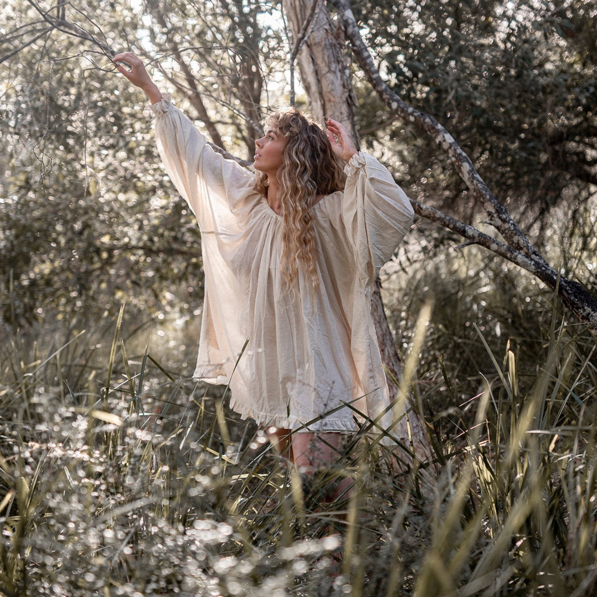 OPAL - BUTTERMILK Smock Dress