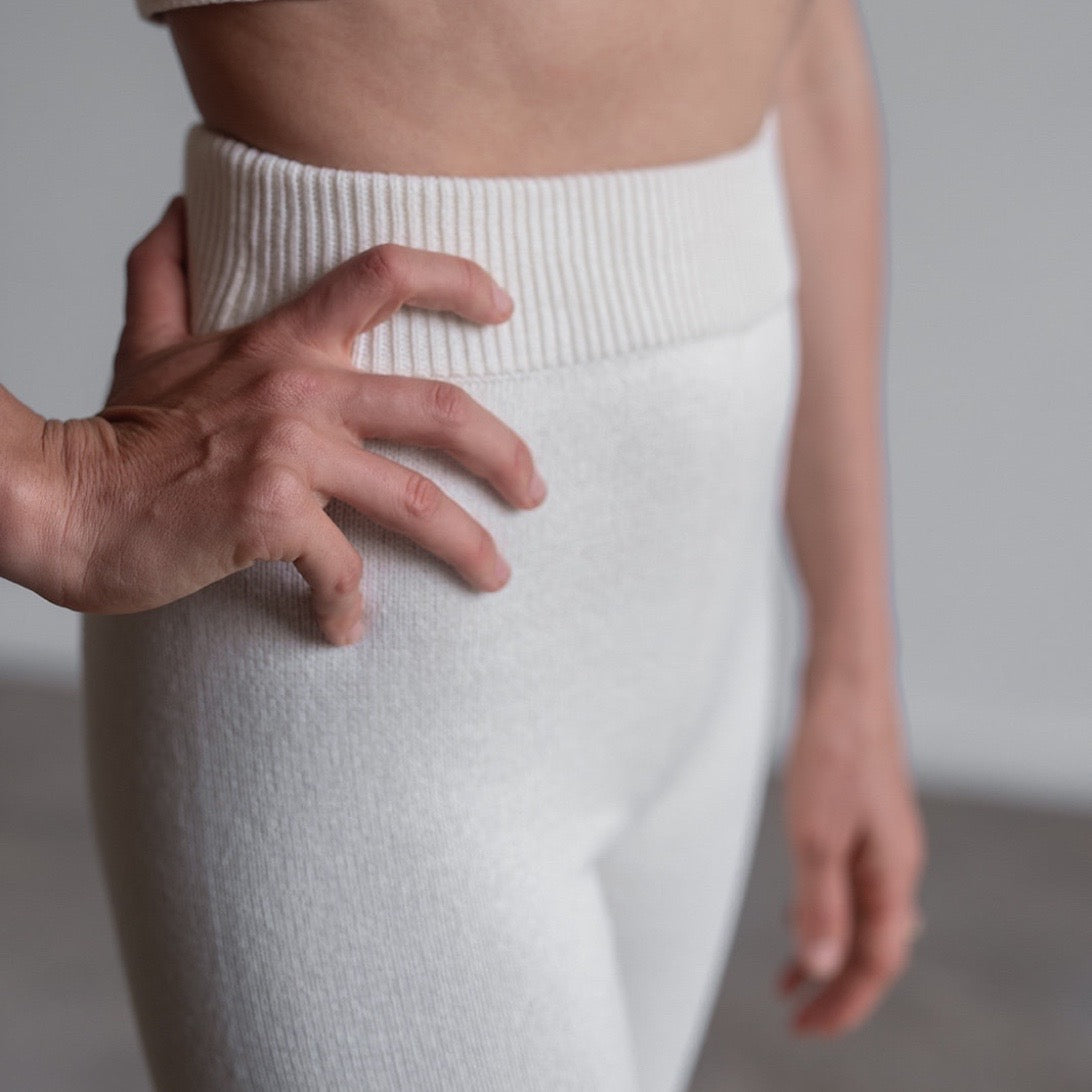 EAMON - CREAM Knit Pant