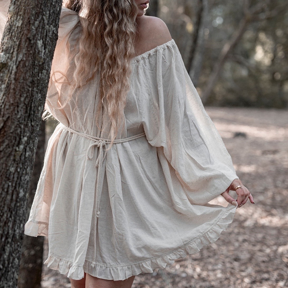 OPAL - BUTTERMILK Smock Dress