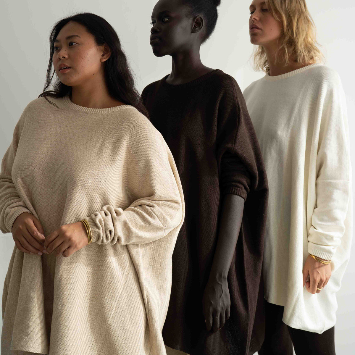 NIAMH - CHOCOLATE Oversized Knit Sweater